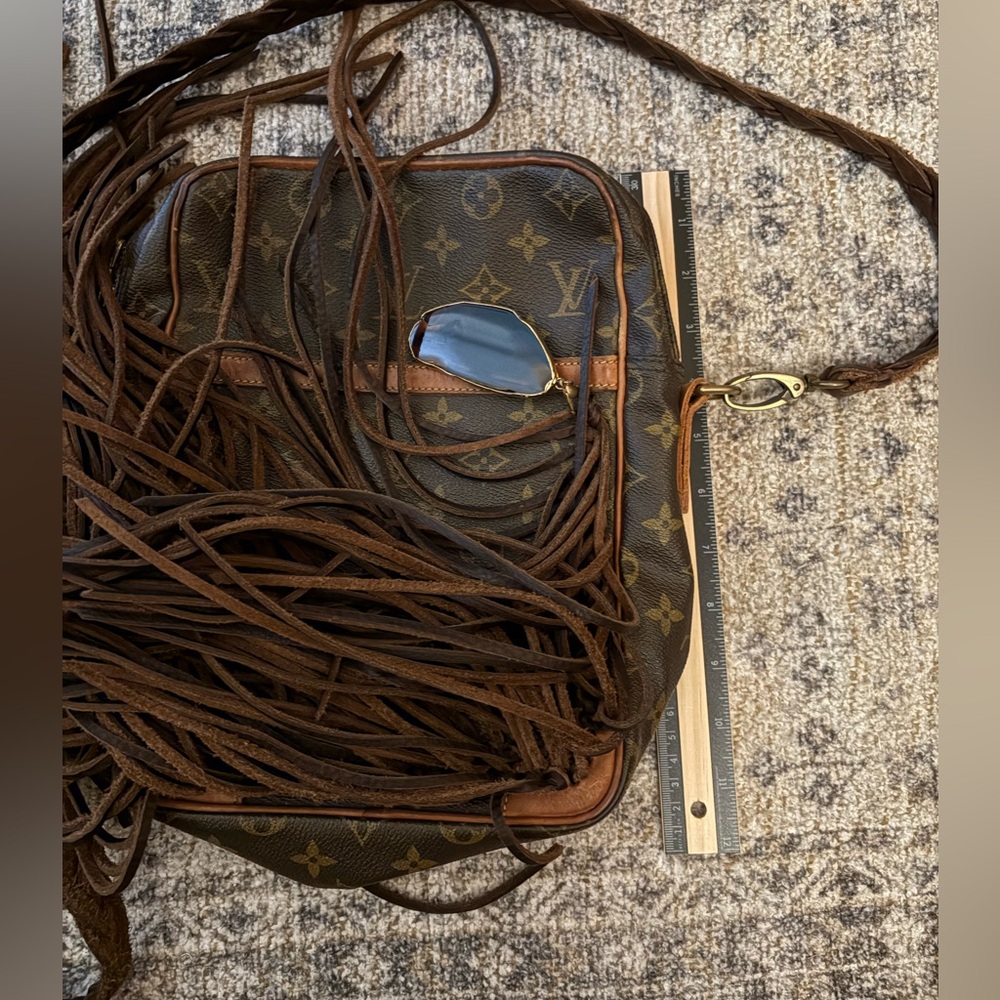 Louis Vuitton Brown Crossbody Bag with Fringe - Picture 14 of 15